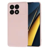 Silikonski ovitek Techsuit SoftFlex za Xiaomi Poco X6 Pro - svetlo roza