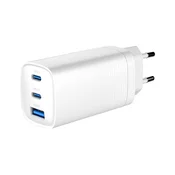 Gembird TA-UC-PDQC65-01-W 65W GaN USB PD hitri polnilnik bel