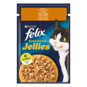 Mokra hrana za mačke, piščanec in korenje, Felix Sensations, 85 g