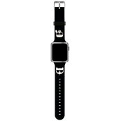 Karl Lagerfeld Strap KLAWLSLCKK Apple Watch 42/44/45mm black strap Silicone Karl Choupette Heads (KLAWLSLCKK)