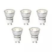Komplet 5 GU10 zatemnitvenih LED žarnic 35 mm 4W 230 lm 4000K