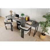 Hanah home Radni sto 240x74x60?cm Crni
