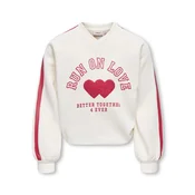 KIDS ONLY GIRL Pulover Coletta ecru/svetlo roza