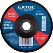 EXTOL Lamelni disk, poševni korund, premer 150 mm, P100 8803485