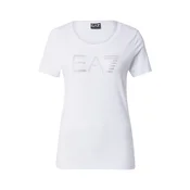 EA7 Emporio Armani Majica srebrna/bela/biserno bela