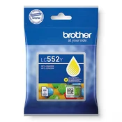 BROTHER LC-552 (LC552Y), originalna tinta, žuta, 550 stranica