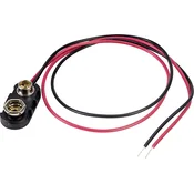 TRU COMPONENTS Baterijski priključek 1x 9 V Block priključek na pritisni gumb (D x Š x V) 24.5 x 11.8 x 7.3 mm TRU COMPONENTS 18-0097, (20636031)