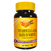 NATURAL WEALTH vitamini za lase, kožo in nohte, 60 tablet