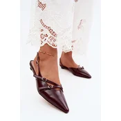 Boto Glamira Burgundy Womens Sandals With Straps Made of Faux Leather