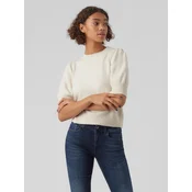 Vero Moda Pulover Doffy 10278313 Écru Regular Fit