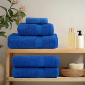 shumee vidaXL Brisače za savno 4 kos modra 80x200 cm 360 g/m2 100% bombaž