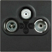 CLASSIA TV/RD/SAT VTIČ RF-M/RF-F/F STARI 2M ČRNI RG4210M2D