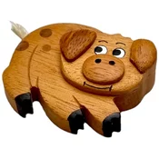Dvěděti 2Kids Toys Veliki leseni magnetni prašič