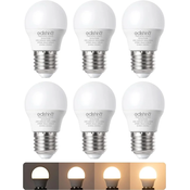 EDISHINE E27 LED Topleo bele žarnice 4,8W, 6 kosov