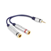 shumee Adapter 3,5 stereo vtič - 2x 6,3 mono vtičnica vitalco (A1)