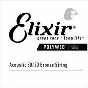 Elixir 13122 Plain Steel Guitar String .022