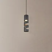 Trio Lighting Obesek Stream, črna, O 8 cm, kovina, GU10 - Dnevna soba/jedilnica - Sodobni
