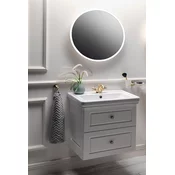 Bathroom set VIOLETA 60, white matt - Bela - Sapho - VIOLETA - 24 - MDF/laminat - 600 - Backlit mirrors;Framed mirrors - 14