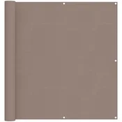 Vidaxl Balconska mreža Taupe 110 x 500 cm Oxford tkanina