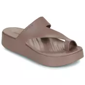 Crocs GETAWAY PLATFORM TOE LOOP Kostanjeva