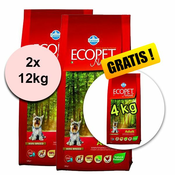 Farmina MO P ECOPET N dog ADULT MINI 2x12 kg + 4 kg GRATIS