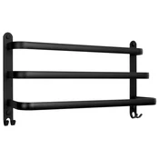 Gockowiak LOFT STENSKI OBEŠALNIK ČRNEGA RAZMERJA 50 CM ZA OBLAČILA ZA HODNIK