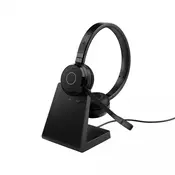 Jabra Evolve 65 TE Headset Stereo Wireless Bluetooth incl. Charging Station Optimized for Unified Communication