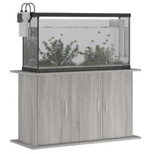 Vidaxl Stojalo za akvarij siva sonoma 101x41x58 cm inženirski les