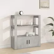 Vidaxl vidaXL Omarica betonsko siva 80x30x90 cm material na osnovi lesa