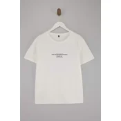 Trendyol Curve Ženska majica Tbbss25Bf00049, Krem