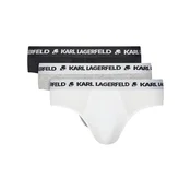 Karl Lagerfeld Spodnje hlačke siva/črna/bela