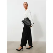 Sinsay - Wide leg pantalone sa peglanim faltama - crno