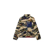 Superdry & Co Jopa iz flisa TERRAIN bež/marine/rjasto rjava/oliva