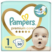 Pampers Pelene Premium Care, velicina 1 (2-5 kg), 50 komada