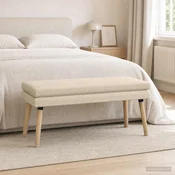 Dvojna klop Krem 110 x 40 x 47 cm Blago