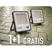 V-TAC LED reflektor 50W, 4000lm, CCT sprememba barve, CREE CHIP, črn, 1+1 gratis!