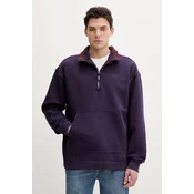 Mikina adidas 90S Alternative Sport Half Zip Graphic Fleece Sweat Aurora Plum L