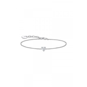 Thomas Sabo A2157-051-14-L19V Silver bracelet w. white zirconia Herz