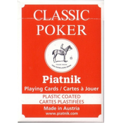 Karte za igranje Piatnik - Classic Poker, crvene