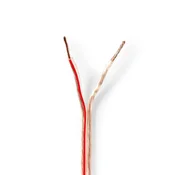 Nedis Kabel zvočnikov | 2x 1,50 mm2 | Baker | 100,0 m | Okrogla | PVC | Transparentno | Kolut