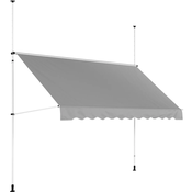 Rucna tenda - 2 - 3,1 m - 300 x 120 cm - UV otporna - antracit siva / bijela