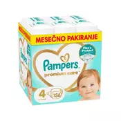 PAMPERS plenice Premium Care, velikost 4, 156 kosov