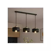 Brilagi - Luster na sajli 3xE27/60W/230V crna/zlatna