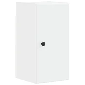 vidaXL Kopalna stenska omarica BREDA Bela 30 x 31 x 59 cm