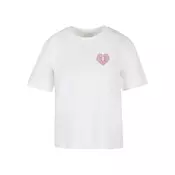 Womens T-shirt Heart Cage - white