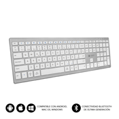 Subblim Teclado Subblim tipkovnice Bluetooth Pure Extended Silver, (20605507)