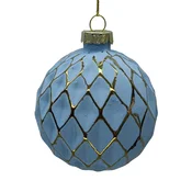 Homestar Božični okrasek JOY XMAS modri O8cm