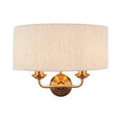 Endon 110726 - Zidna svetiljka HIGHCLERE 2xE14/40W/230V bež/mesing