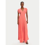 Patrizia Pepe Cocktail obleka 2A2936 A8I1 R854 Koral Regular Fit
