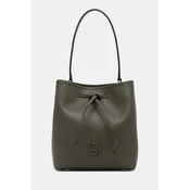 Ročna torba BOSS Anett Drawstring 50567602 Temno zelena